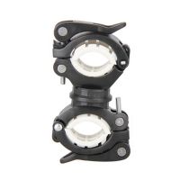 4X 360 Degree Rotating Cycling Bike Light Double Holder LED Front Flashlight Lamp Pump Handlebar Mount Holder Bicycle