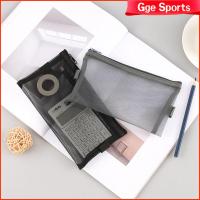 GGE SPORTS กระเป๋าดินสอซิปกระเป๋าสำหรับใส่เครื่องแต่งหน้าพกพา3สีใสตารางเดินทางกระเป๋าเครื่องสำอางล้างได้