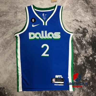 Mens 2023NBA Dallas Mavericks Kyrie Irving Blue Team Basketball Jersey
