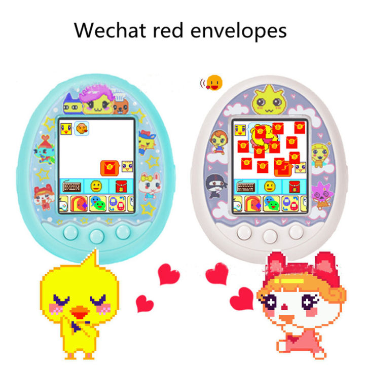 หน้าจอสัมผัสอิเล็กทรอนิกส์-tamagotchis-โต้ตอบของเล่น-วัสดุ-abs-สีสัน-หน้าจอดิจิตอลที่มีสีสัน-e-กว่า6ปี