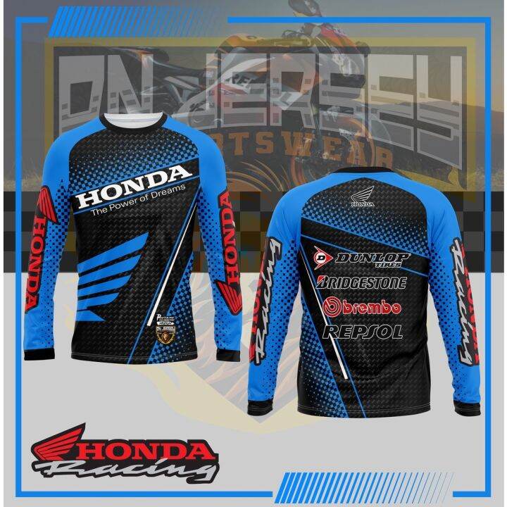 Jersey 2022 PN sportswear； Honda Long Sleep (black) Long sleeve full