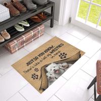 CLOOCL Just So You Know Westie Door Mats 3D Non-slip Absorbent Carpet for Bathroom Rugs and Carpets for Home Living Room