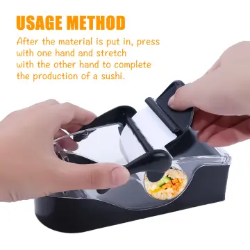 Newest Quick DIY Sushi Maker Set Machine Rice Mold Bazooka Roller Kit  Vegetable Meat Rolling Tool