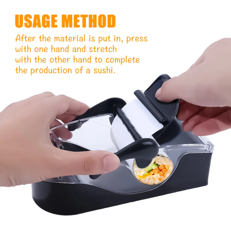 Sushi Maker Roller Perfect Roll DIY Easy Kitchen Magic Rice Rolling Machine  Set