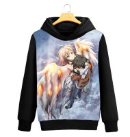 Heaven S Lost Property การ์ตูน Hooded Sweatshirt สำหรับผู้ชายผู้หญิงอะนิเมะอุปกรณ์ต่อพ่วงแขนยาวสีดำ Hooded Pullover ฤดูใบไม้ผลิฤดูใบไม้ร่วงเสื้อกันหนาวเสื้อผ้าแจ็คเก็ต WY47 Hoodies