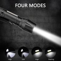 4 Modes Mini Powerful LED Flashlight COB Flash Light Torch Multifunction Waterproof LED Light