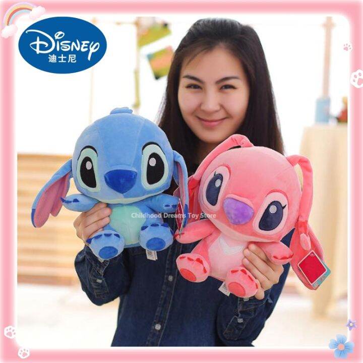 Disney Kawaii Stitch Plush Toy Stuffed Animals Doll Cartoon Cute Sofa  Sleeping Soft Pillow Room Decor Anime Peluche Gift