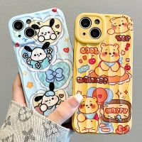 วินนี่เดอะพูห์การ์ตูนน่ารักเคสโทรศัพท์มือถือสุนัข Pochacco สำหรับ iPhone 14 Pro Max 13 Pro Max ฝาหลังโทรศัพท์แบบนิ่มสำหรับ iPhone 12 Pro Max 11