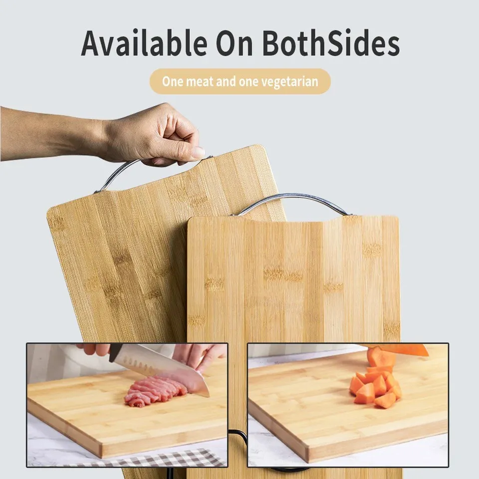 KMT Kitchen Chopping Board Bamboo Vegetable Fruits Outdoor Camping