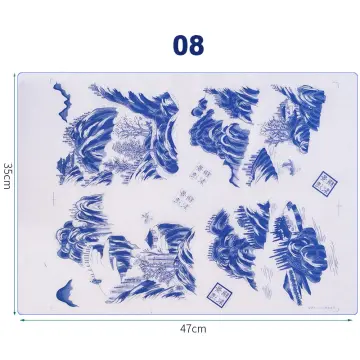 Pottery Ceramics Clay Transfer Paper Underglaze Colored Flower Paper  Jingdezhen Porcelain DIY Decal Paper 47*35cm