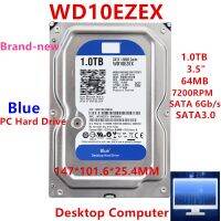 New Original HDD For WD Blue 1TB 3.5 quot; SATA 6 Gb/s 64MB 7200RPM For Internal Hard Disk For DesktopHard Drive For WD10EZEX