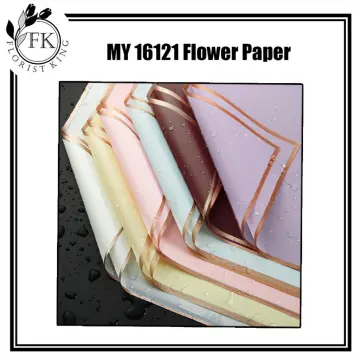 Ready Stock )10PCS/Pack Creative LV Flower Wrapping Paper