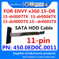 450.0ED0C อุปกรณ์เติมหมึก HP 0011 untuk X360 15-DR 15-dr0006TX 15-dr0007TX 0005TX 0003TX Laptopp SATA ฮาร์ดไดรฟ์ฮาร์ดดิสก์ SSD Penyambung Kabel Flex