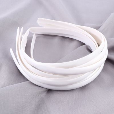 【YF】 10pcs/lot White Fashion Plain Lady Plastic Hair Band Headbands No Teeth Headwear Girl Tool Accessories  Wholesale