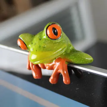 New Hot Resin Mini Frogs Figurines, Green Frog Miniature Figurines, Micro  Frogs Figurines, Tiny Cute Frog Figurines