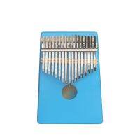 17คีย์เปียโน Kalimba Thumb เปียโนที่มีสีสัน Kalimba พลาสติกมาร์กตำแหน่งนิ้วกีตาร์ K05-Blue ของขวัญสำหรับเด็ก