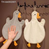 ☍ Cute Duck Super Absorbent Hand Towel Kitchen Hanging Cleaning Towel Bathroom Soft Childrens Hand Wipe Face Cloth