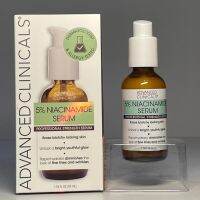 Advanced Clinicals, 5% Niacinamide Serum, Professional Strength, 1.75 fl oz (52 ml)   เซรั่มไนอะซินาไมด์ NIACINAMIDE (VITAMIN B3) สำหรับผิวเป็นสิว แพ้ง่าย  ช่วยรักษาสิว ควบคุมความมัน รักษาฝ้า ลดการสร้างเม็ดสี ลดรอยดำ และเพิ่มความกระจ่างใสของผิว  ต้านการอั