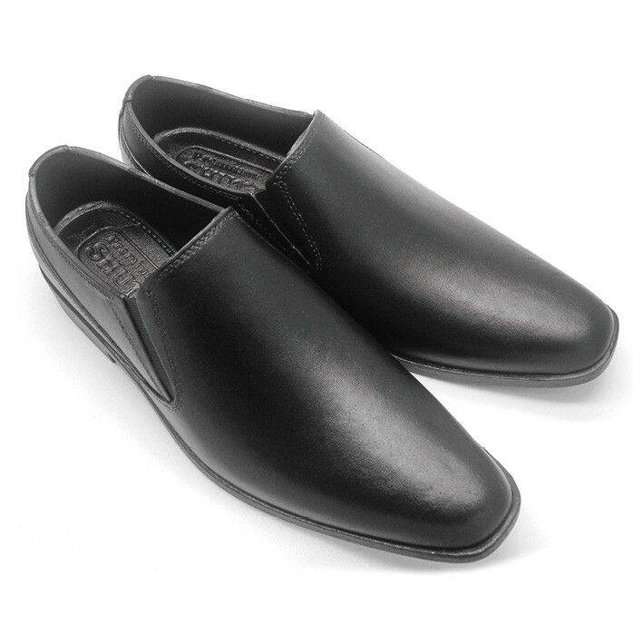 Logic men's black shoes for men (pointed) Lazada PH