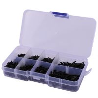 800Pcs/Lot M2 Cross Screws Self Tapping Screws Carbon Steel Countersunk Flat Cross Head Screw Bolt Set Assortment Kit Black