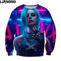 LIASOSO Anime League Of Legends Arcane 3D Printed Sweatshirts Boy Girl Game LOL Jinx Hip Hop Pullovers Harajuku Tops Tracksuit