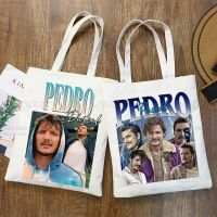 Pedro Pascal เด็กผู้ชายของเพื่อนใช้ซ้ำได้ถุงช้อปปิ้งผู้หญิงพิมพ์ถุงผ้าใบกระเป๋า Eco นักช้อปการ์ตูนกระเป๋าสะพายไหล่