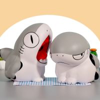 Cosetteme 13cm Sharkitty Pu Squeeze Toy Slow Rebound Animal Decompression Vent Rising Stress Reliever Fidget Toys