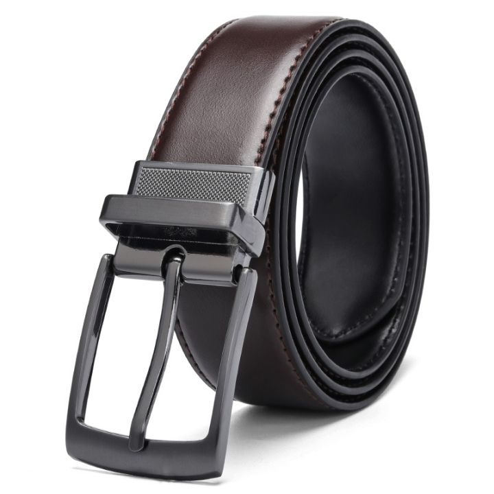 mens-business-belt-rotating-pin-buckle-cowhide-leisure-joker-double-sided-leather-mens