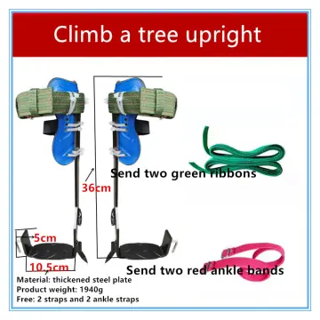 Thickened Tree Climbing Spikes Pole Mountaineering Equipment Tree Climbing  Gear Non-skid Pedal Spikes Spurs Trees Climb Climbers