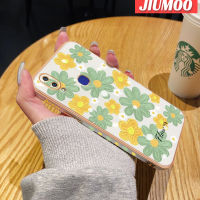 เคส JIUMOO สำหรับ Vivo V11i V11 Pro เคส Z3i Z3แฟชั่นสวยงามดอกไม้ใหม่กรอบสี่เหลี่ยมพื้นผิวชุบซิลิกาเจลนิ่มเคสมือถือกันกระแทกรวมทั้งหมดรวมเลนส์กล้องถ่ายรูปฝาครอบป้องกัน