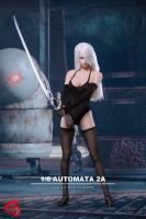 Wholesale 1/6 Soldiers Tf Toys Tf02 Nier: Automata 2B Sister Bold Eagle Long Hair In Stock