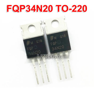 6ชิ้น FQP34N20ถึง-220 FQP 34N20 TO220 N-Channel 200V/31A ทรานซิสเตอร์ใหม่แบบดั้งเดิม MOSFET