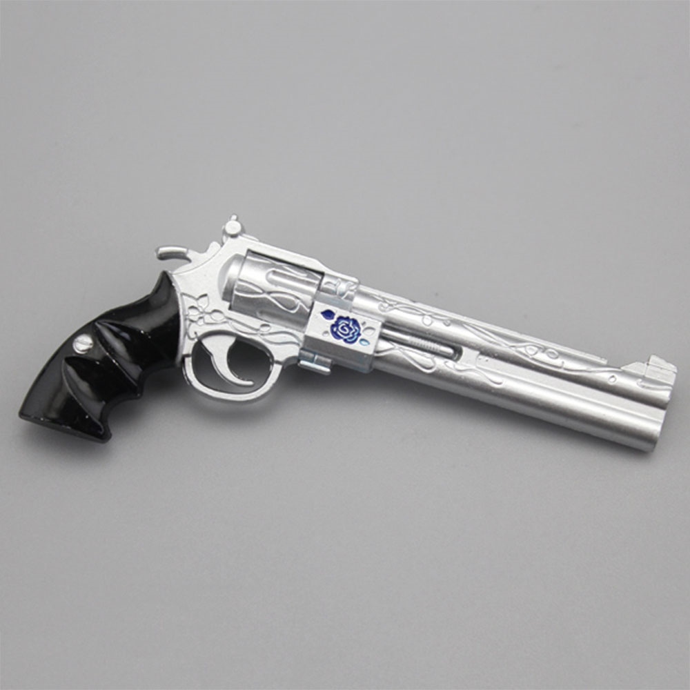 1/6 Black Revolver Pistol Gun Weapon Model Toy For 12'' Action Figure Body Doll 