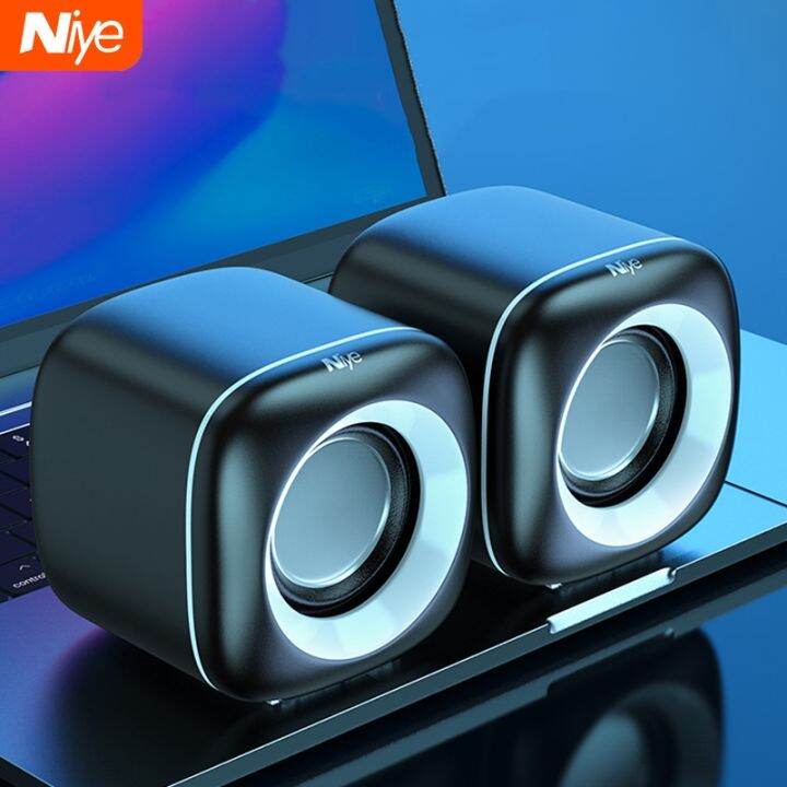 【CW】 USB Mini Computer Speaker Stereo Deep Bass Sound Box Speakers for