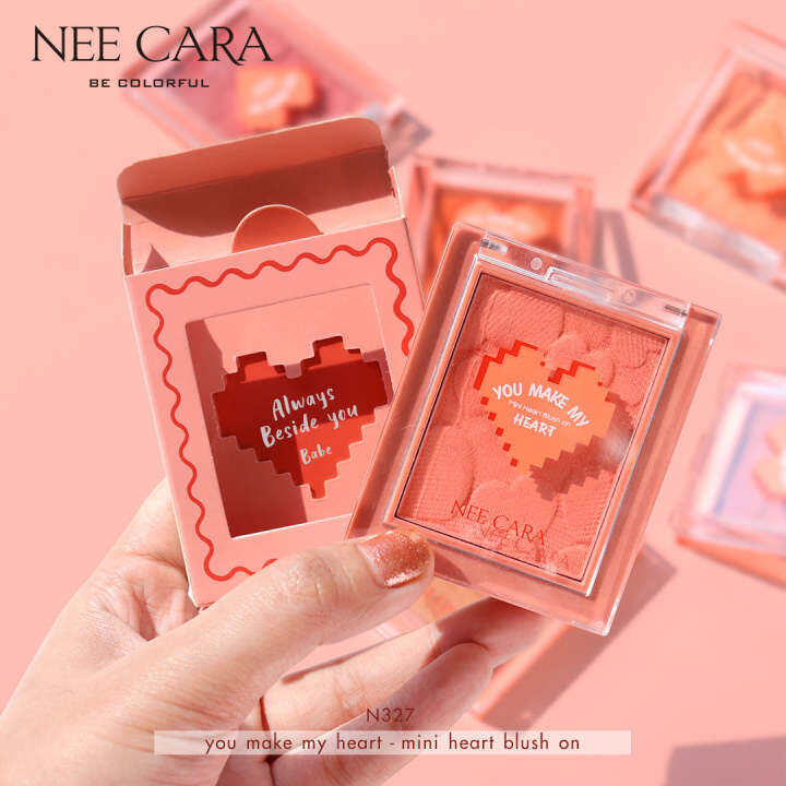 nee-cara-mini-heart-blush-on-บลัชออนเนื้อฝุ่น-n327