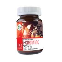 แอลคาร์นิทีน L-Carnitine500 mg. ช่วยป้องกันโรคหัวใจ ช่วยให้นํ้าหนักลด (30แคปซูล)