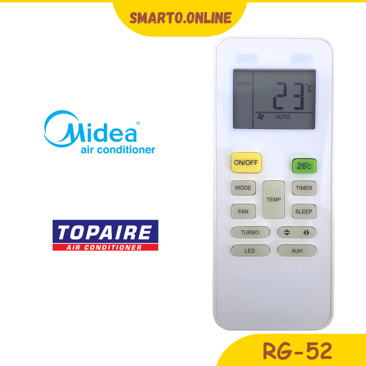 Midea/ Topaire Air Cond Aircond Air Conditioner Remote Control RG52