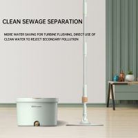 Household Hand-washing Rotary Mop Net Sewage Separation Labor-saving Flat Mop Lazy People Electrostatic Dust Removal Floor Mop