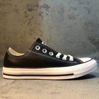 Chuck Taylor all star  Classic Leather Black Low-Cut Litchi Peel Mens and Womens Code35~44No. YIEP