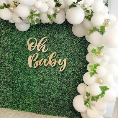 Fengrise Oh Baby Wood Wall Sticker Baby Shower Boy Girl Decor 1st Birthday Party Decor First Birthday Wooden Decor Babyshower