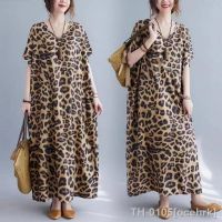 ▲ ocehrk Vestido de maternidade com estampa leopardo manga curta vestido para mulheres grávidas roupas elegantes juntas primavera