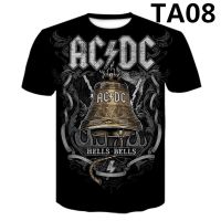 ACDC Highway to hell Rock 3D printing Summer Men short sleeve T-shirt Top