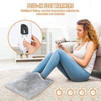 【cw】 Electric Foot Warmer Soft Cover With 6 Temperature Level Overheating Protection