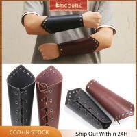 ENCOUNT พังค์ ปลอกแขน สายรัดนิรภัย ถุงมือ ลูกศรยิงธนู ปลอกแขน ยามแขนยิงธนู Viking Bracer