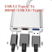 【✔In stock】 bukan2581584811414 Usb 3.1 Type-C เป็น Hdmi-Usb ที่เข้ากันได้3.0แท่นวางมือถือตัวแปลงแบบหลายพอร์ตสำหรับ Nintendo Switch Macbook Asus Lap