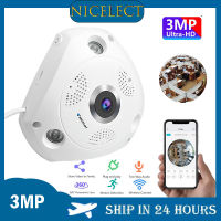 NICELECT กล้อง IP 360กล้องตาปลาพาโนรามา1080จุด WIFI กล้องวงจรปิด3D VR วิดีโอ IP Cam Micro SD การ์ดเสียงระยะไกลการตรวจสอบบ้าน