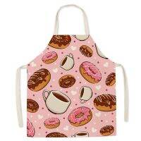 Funny Gourmet Pattern Kitchen Apron Male Burger Fries Pizza Pattern Kids Sleeveless Apron Household Cleaning Tool Fartuchy