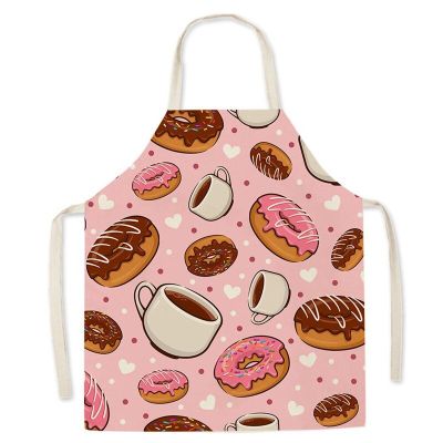Funny Gourmet Pattern Kitchen Apron Male Burger Fries Pizza Pattern Kids Sleeveless Apron Household Cleaning Tool Fartuchy
