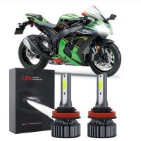 New หลอดไฟฮาโลเจน LED 6000K สีขาว แบบเปลี่ยน สําหรับ Kawasaki Ninja 1000 650 300 2011-2015 ZX10R ZX6R 2003 2004-2016