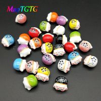 10pcs/lot Lucky Cat Ceramic Beads For Jewelry Making Necklace Bracelet 14mm Cute Animal Loose Bead Accessories Wholesale
